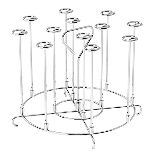Grilldehydration Rack Spießstand 6 Liter Luft Fritteusspießhalter Edelstahl Vertikaler Hühnergrill Rack von JITNGM