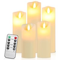 Jiubiaz LED Kerzen 10er Set Echtwachs Flackernd Flammenlose mit Fernbedienung Timer Funktion & mehrstufig dimmbar bewegliche Flamme Echtwachskerzen Jiubiaz LED Kerzen 10er Set Echtwachs Flackernd Flammenlose mit Fernbedienung Timer Funktion & mehrstufig dimmbar bewegliche Flamme Echtwachskerzen von JIUBIAZ