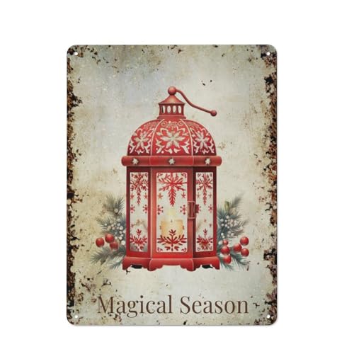 Skandinavische Weihnachten, Magische Jahreszeit, Laterne, Interessante Wandkunstdekoration für Zuhause, Personalisierungsidee, Vintage-Metalldose, Schlafzimmerdekoration, stilvolles und einfaches Bü Skandinavische Weihnachten, Magische Jahreszeit, Laterne, Interessante Wandkunstdekoration für Zuhause, Personalisierungsidee, Vintage-Metalldose, Schlafzimmerdekoration, stilvolles und einfaches Bü von JIUFOTK