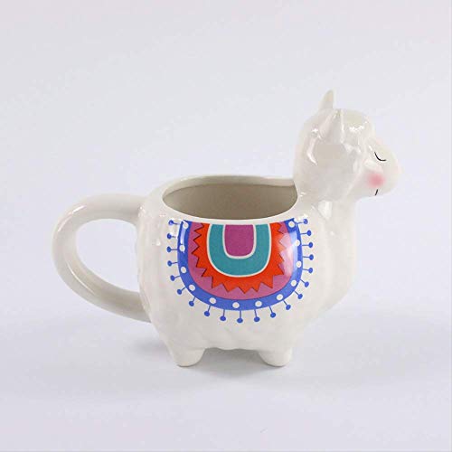 JIUJ Llama Tasse Lustige Llama-Kaffeetasse, perfekte 3D-Llama-Tasse Geschenke für Männer Frauen im Büro zu Hause Stil 6 von JIUJ