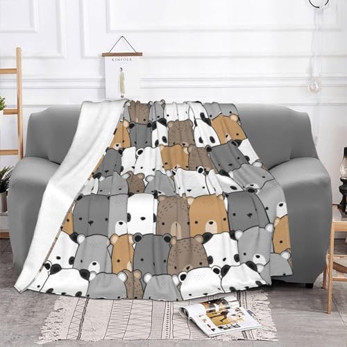 JIUJIUJIU Cartoon Bear Pattern Flannel Blanket Fluffy Soft Blanket Anti-Pilling Sofa Blanket Suitable for Living Room Bedroom Office JIUJIUJIU Cartoon Bear Pattern Flannel Blanket Fluffy Soft Blanket Anti-Pilling Sofa Blanket Suitable for Living Room Bedroom Office von JIUJIUJIU