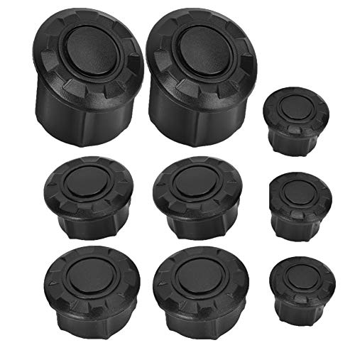 Yctze Frame Hole Cover Cap, 100% brandneue Motorradrahmen Hole Plug Tubing Runder Kunststoffstopfen Schwarz Stuhlkappe Pipe Tubing Schwarz für bmw r1250gs aufkleber,rahmenstopfen gs 1250,bmw 1250 gs a von JIULAN