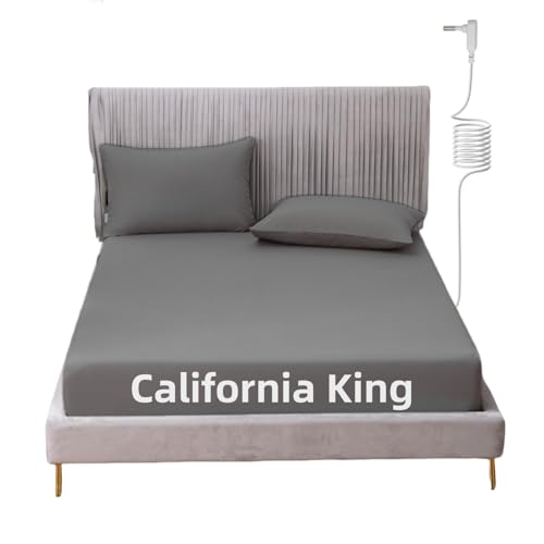 JIUMIWA Erdungs-Spannbettlaken für Erdung, Kalifornien, King-Size-Bett, mit 4,5 m langem Kordel von JIUMIWA