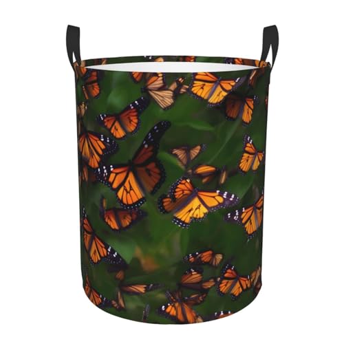 Monarch Butterflly Printing Circular Storage Hamper - Easy Carry Handles, Perfect For Christmas, Fits In Any Room Monarch Butterflly Printing Circular Storage Hamper - Easy Carry Handles, Perfect For Christmas, Fits In Any Room von JIUTY