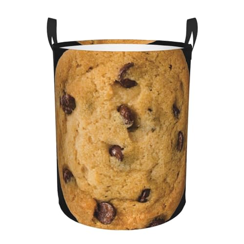 Runder Aufbewahrungskorb mit Schokoladen-Plätzchen-Druck, leicht zu tragende Griffe, perfekt für Weihnachten, passt in jeden Raum Runder Aufbewahrungskorb mit Schokoladen-Plätzchen-Druck, leicht zu tragende Griffe, perfekt für Weihnachten, passt in jeden Raum von JIUTY