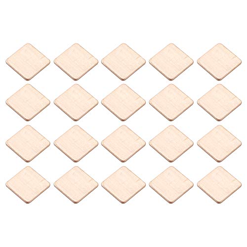 Heatsink Copper Pad Shims, High Purity 15x15x0.8mm Laptop GPU CPU Heatsink Thermal Copper Pads Pack of 20 von JIUWU