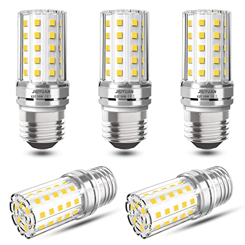 JIUYUAN 5 Stück E27 LED Lampen 10W Neutralweiß 4000K 1000LM LED E27 Maiskolben ersatz 80W Halogenlampe E27 Mais Birne Kleine Edison-Schraube Kerze Licht E27 Nicht Dimmbar von JIUYUAN