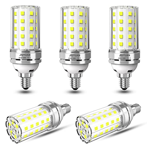 JIUYUAN E14 LED Lampen 5 Stück 10W Kaltweiß 6000K 1000LM LED E14 Maiskolben ersatz 80W Halogenlampe LED Glühbirnen E14 Mais Birne Nicht Dimmbar von JIUYUAN