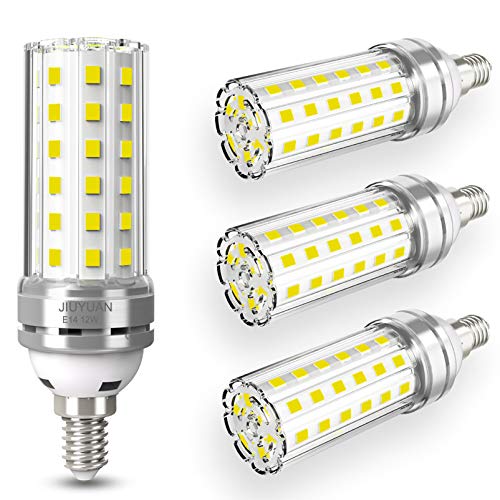 E14 LED Mais Birne 12W LED E14 Glühbirne Kaltweiß 6000K 1450LM Ersetzt Glühbirnen 100W, Edison Schraube E14 Led Lampen Kerze Licht E14 Maiskolben Led Energiesparlampe Birnen Nicht Dimmbar - 4er Pack von JIUYUAN