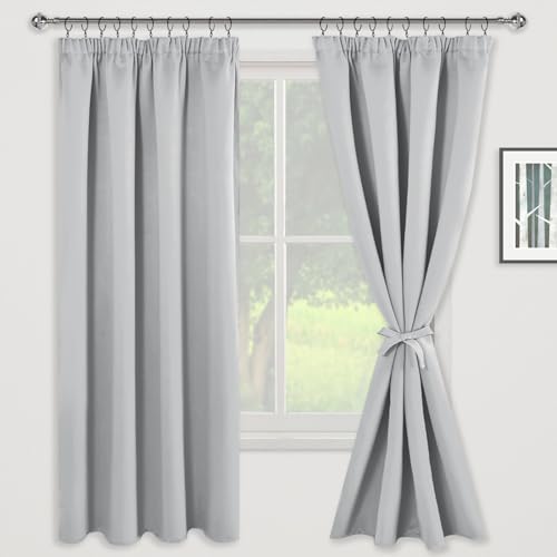JIUZHEN Vorhang Blickdicht Gardinen mit kräuselband Verdunklungsvorhänge Vorhänge Wohnzimmer Gardinen Schlafzimmer Thermovorhang Silbergrau, H183 x B167 cm,2er Set JIUZHEN Vorhang Blickdicht Gardinen mit kräuselband Verdunklungsvorhänge Vorhänge Wohnzimmer Gardinen Schlafzimmer Thermovorhang Silbergrau, H183 x B167 cm,2er Set von JIUZHEN