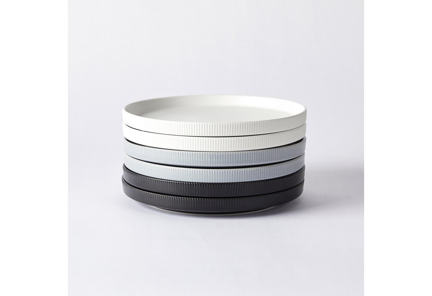 JIWOO Dessertteller 6pcs,8inch,Keramik-Geschirrset,Dessertteller,Salatteller,Pastateller, (6 St), Hochwertiges Keramik,Leichter Luxus von JIWOO