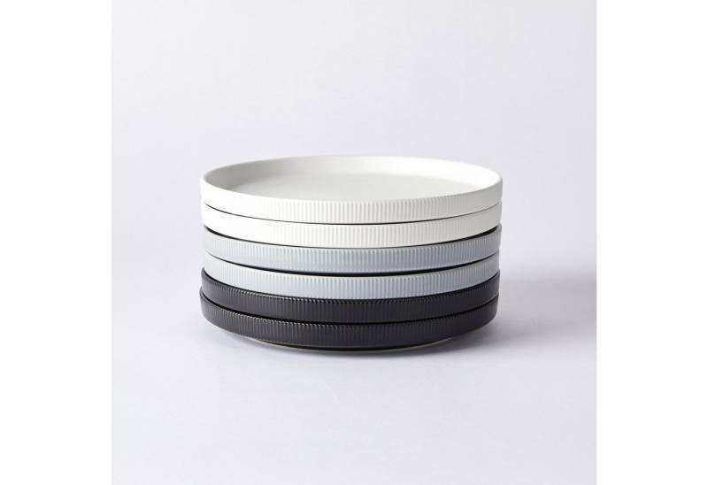JIWOO Dessertteller 6pcs,8inch,Keramik-Geschirrset,Dessertteller,Salatteller,Pastateller, (6 St), Hochwertiges Keramik,Leichter Luxus von JIWOO