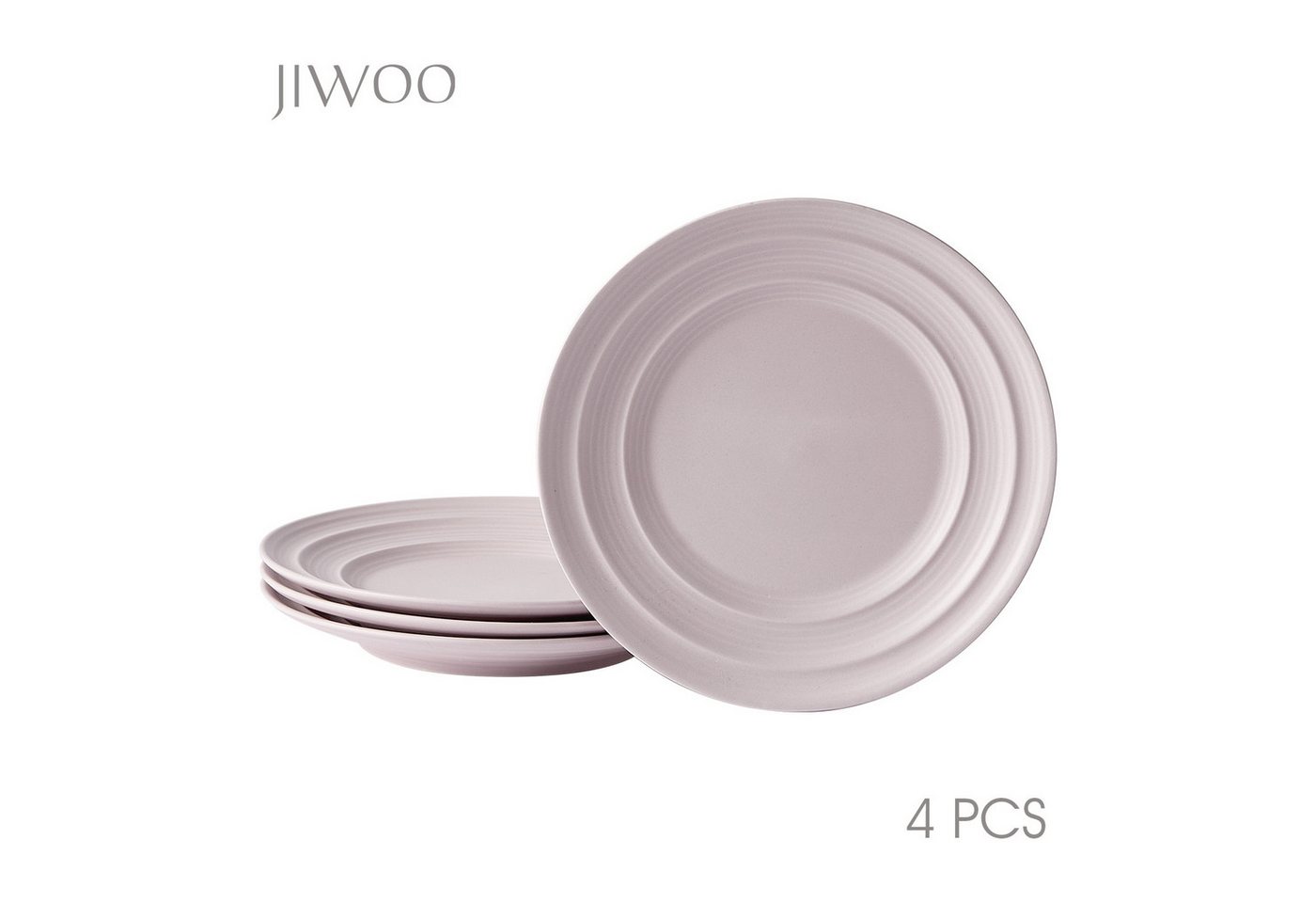 JIWOO Pastateller 4Stück 8.5zoll,Geschirrset,Teller,Brotteller,Dessertteller,Salatteller, (4 St), Hochwertiges Keramik,Leichter Luxus von JIWOO