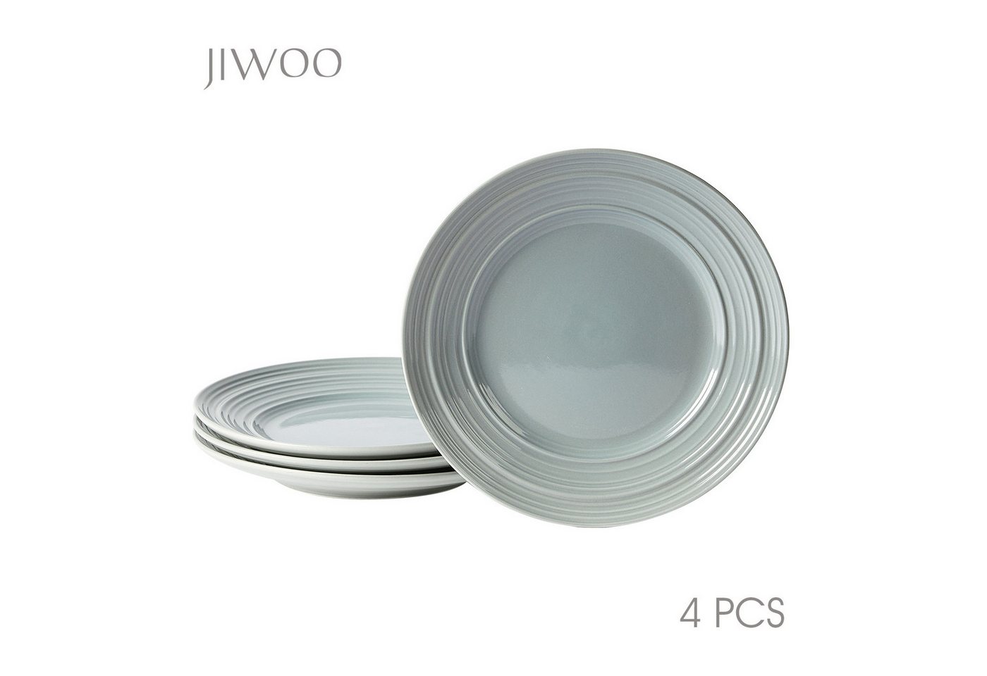 JIWOO Pastateller 4Stück 8.5zoll,Geschirrset,Teller,Brotteller,Dessertteller,Salatteller, (4 St), Hochwertiges Keramik,Leichter Luxus von JIWOO