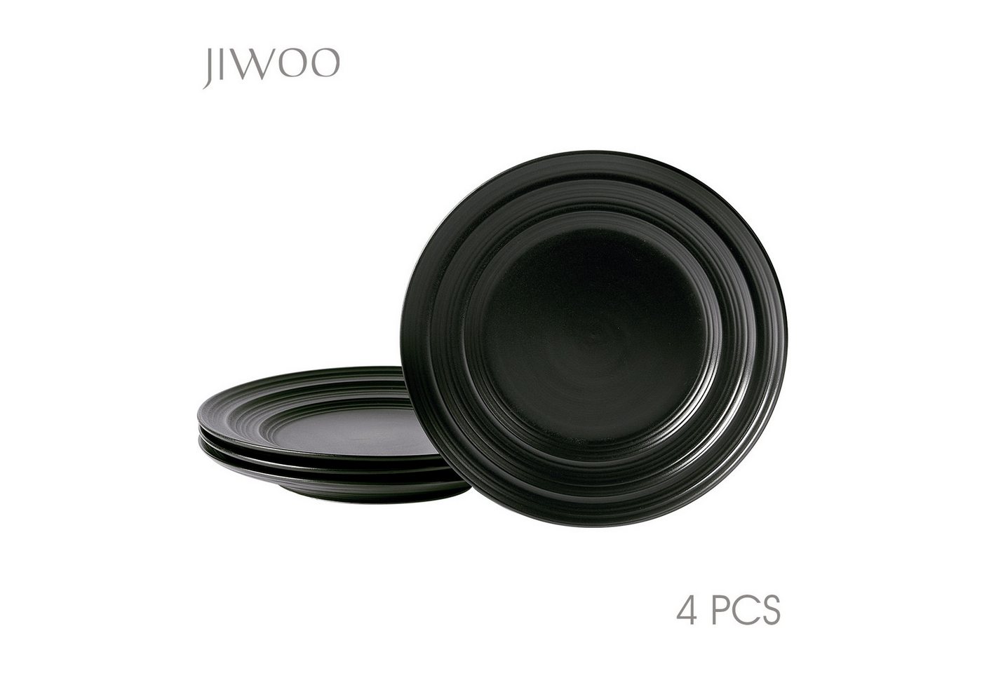 JIWOO Pastateller 4Stück 8.5zoll,Geschirrset,Teller,Brotteller,Dessertteller,Salatteller, (4 St), Hochwertiges Keramik,Leichter Luxus von JIWOO