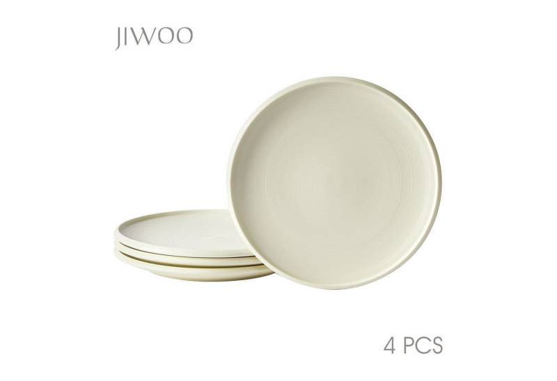 JIWOO Pastateller 4er 8.5zoll,Essteller,Teller,Pastateller,Dessertteller,Salatteller, (4 St), Hochwertiges Keramik von JIWOO