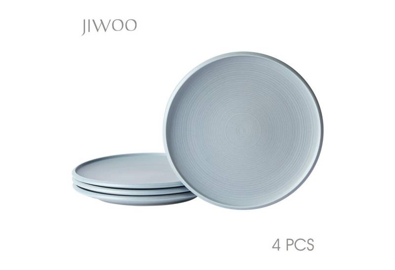 JIWOO Teller 4er,Ø21,5cm,Frühstücksteller,Salatteller,Dessertteller,Pastateller, (4 St) von JIWOO