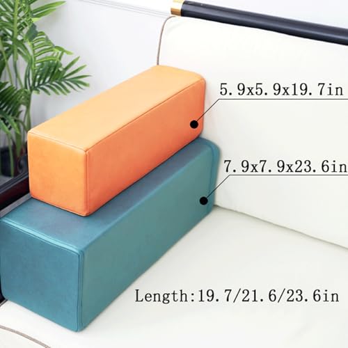 JIXINHEKEJI Sofa Bett Armlehnen Kissen, Wasserdicht(Size:7.9 * 7.9 * 21.6in,Color:Hell Blue) von JIXINHEKEJI