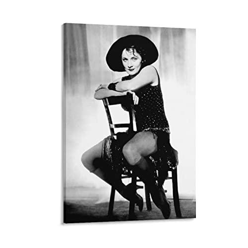 JIYAN Amerikanische Filmschauspielerinnen Marlene Dietrich Poster Bild Druck Leinwand Poster Wandfarbe Kunst Poster Dekor Moderne Heimkunstwerke 20 x 30 cm von JIYAN
