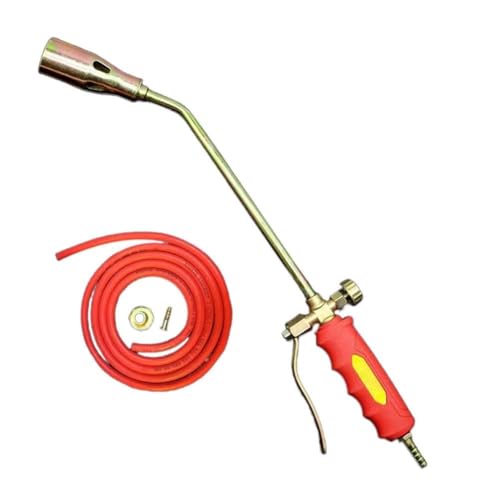 JIYIHENKEAI Unkrautbrenner, Unkrautbrenner, Unkrautfackeln für draußen, mit 2 m Gummischlauch, Doppelschalter, multifunktional, einfach zu verwenden, langlebiges Lötlampen-Set(35mm 1.2m) von JIYIHENKEAI