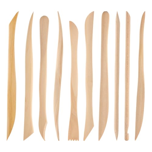 JIYIN 10 Stück Töpferwerkzeug Set, Modellierwerkzeug Clay Modelling Tools Clay Sculpting Tools Shaping Carving Werkzeug für Anfänger Profis und Künstler JIYIN 10 Stück Töpferwerkzeug Set, Modellierwerkzeug Clay Modelling Tools Clay Sculpting Tools Shaping Carving Werkzeug für Anfänger Profis und Künstler von JIYIN