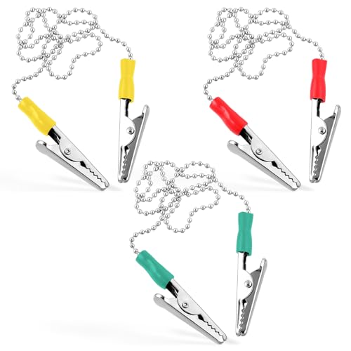 JIYIN 3 Stück Serviettenkette, Lätzchenkette mit Klammern Flexibler Serviettenkette Lätzchenhalterfür Erwachsene Senioren und Kinder JIYIN 3 Stück Serviettenkette, Lätzchenkette mit Klammern Flexibler Serviettenkette Lätzchenhalterfür Erwachsene Senioren und Kinder von JIYIN
