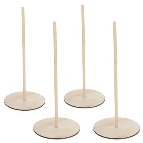 JIYIN Giantree 4 Stück Holz Donut Tower, Candy Bar Wand Dessert Display Halter Bagel Ständer für Geburtstage Party Süßigkeitenwagen Konditoreien Dekoration von JIYIN