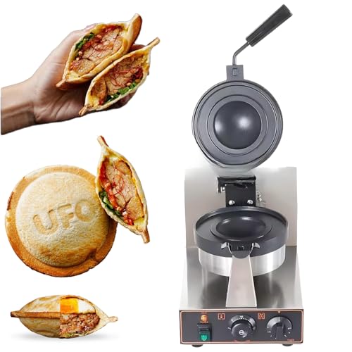 JIYINGHUI Elektrische Burgermaschine, einstellbare Temperatur 50–300 °C, Antihaft-Pfanne, Mini-Burger-Waffeleisen, 3-lagige Teflon-Antihaftbeschichtung, Leistungsoptionen 1300 W/2600 W Single-Head JIYINGHUI Elektrische Burgermaschine, einstellbare Temperatur 50–300 °C, Antihaft-Pfanne, Mini-Burger-Waffeleisen, 3-lagige Teflon-Antihaftbeschichtung, Leistungsoptionen 1300 W/2600 W Single-Head von JIYINGHUI