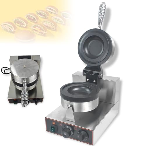 JIYINGHUI Elektrische Hamburgerpresse, Eiscreme-Burger-Maker, Edelstahl, 1,2 kW/1,3 kW, Gelato-Panini-Presse für Frühstückslokale/Cafés, Temperatur einstellbar von 50–300 °C Push-onstyle JIYINGHUI Elektrische Hamburgerpresse, Eiscreme-Burger-Maker, Edelstahl, 1,2 kW/1,3 kW, Gelato-Panini-Presse für Frühstückslokale/Cafés, Temperatur einstellbar von 50–300 °C Push-onstyle von JIYINGHUI