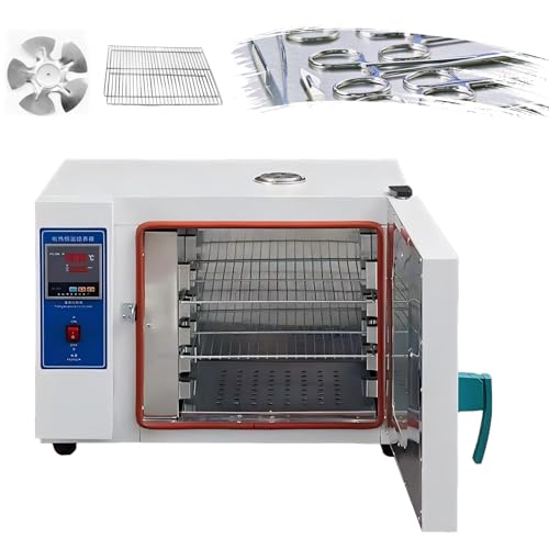 JIYINGHUI Luftstrom-Trockenofen mit konstanter Temperatur, Edelstahl, digitaler Labor-Thermostatofen mit LCD-Hintergrundbeleuchtung, zum Trocknen + Wärmebehandeln stainlesssteel-16L von JIYINGHUI