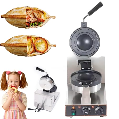 JIYINGHUI Waffel-Sandwichmaker, UFO-Burger-Maker, einstellbare Temperatur 50–300 °C, 0–5 Minuten Zeitsteuerung, Gelato-Panini-Presse für Haushalt oder Gewerbe, Mehrzweck-Kochen Twist-onstyle JIYINGHUI Waffel-Sandwichmaker, UFO-Burger-Maker, einstellbare Temperatur 50–300 °C, 0–5 Minuten Zeitsteuerung, Gelato-Panini-Presse für Haushalt oder Gewerbe, Mehrzweck-Kochen Twist-onstyle von JIYINGHUI