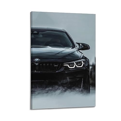 JIYUN Deutsches Sportwagen-Poster BMW M4 G80 F82 Performance-Auto-Poster, dekoratives Gemälde, Leinwand, Wandposter und Kunstdruck, modernes Familienschlafzimmer-Dekor-Poster, 30 x 45 cm von JIYUN