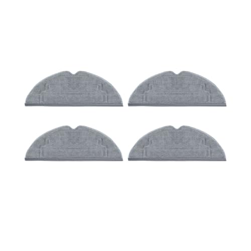 JIYUTQQ Teile Hauptseitenbürste, Wischtuch, Staubbeutel, Hauptbürstenabdeckung, Staubbehälter, Kompatibel mit Roborock S8 Pro Ultra, Ersatzteile for Roboterstaubsauger(Mop pad 4 pcs) von JIYUTQQ