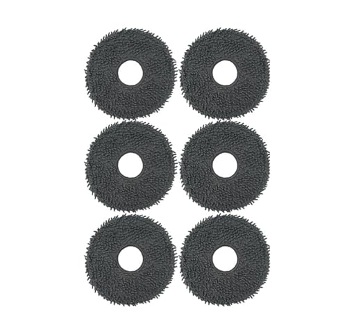 JIYUTQQ Teile Wischpadhalter, Wischmopp, Kompatibel for ECOVACS DEEBOT T50 PRO,T30,N30, Kehrroboter-Zubehör(6 - Black mop) von JIYUTQQ