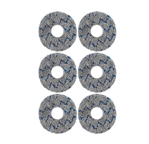 JIYUTQQ Teile Wischpadhalter, Wischmopp, Kompatibel for ECOVACS DEEBOT T50 PRO,T30,N30, Kehrroboter-Zubehör(6 - Gray mop) von JIYUTQQ