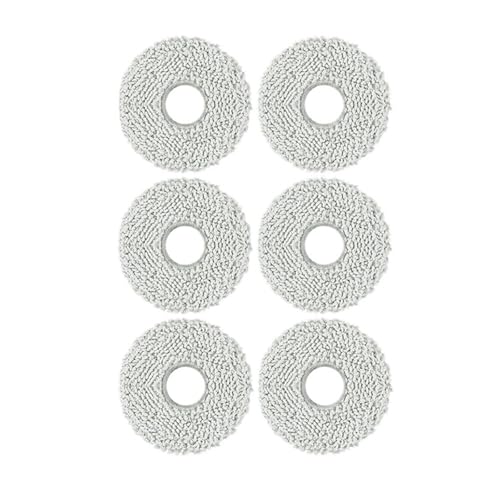 JIYUTQQ Teile Wischpadhalter, Wischmopp, Kompatibel for ECOVACS DEEBOT T50 PRO,T30,N30, Kehrroboter-Zubehör(6 - White mop) von JIYUTQQ
