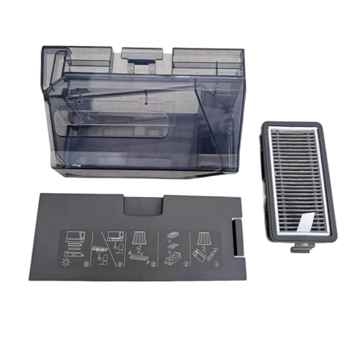 Teile Staubbox, kompatibel mit ECOVACS DEEBOT X8/X8 pro PLUS/T80/X9pro, Kehrmaschinen-Staubsaugerzubehör(X8/X9 Black dust Box 1 pc) von JIYUTQQ