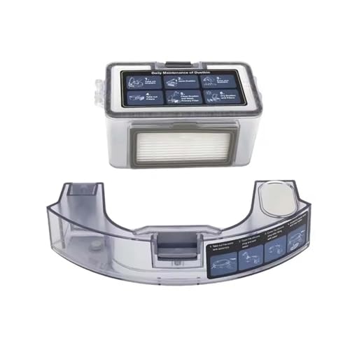 Teile Wassertank, Staubfangbox, kompatibel for Cecotec Conga 999, Kehrroboter Zubehör(Set 01) von JIYUTQQ