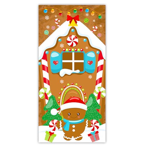 JIcloun Weihnachten Tür Abdeckung Dekoration Weihnachtsmann Hängen Banner Hintergrund, Weihnachtsbanner für Haus Haustür Veranda Weihnachten Deko,A5 JIcloun Weihnachten Tür Abdeckung Dekoration Weihnachtsmann Hängen Banner Hintergrund, Weihnachtsbanner für Haus Haustür Veranda Weihnachten Deko,A5 von JIcloun