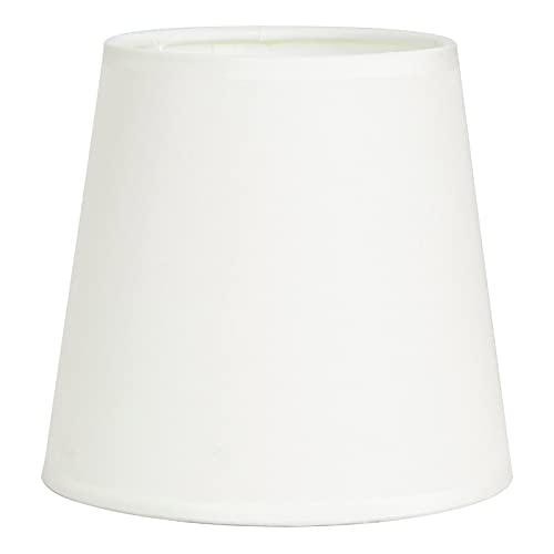 Lampenschirm E14, reine Farbe, Stoff, Kronleuchter, Lampenschirm für Wandleuchte, Nachttisch, Mini-Tischlampe, Lampenschirm (Beige) von JJ. Accessory