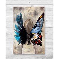 Wings Of Change Acryl Leinwand Gemälde Und Drucke von JJBeanDesignsNH