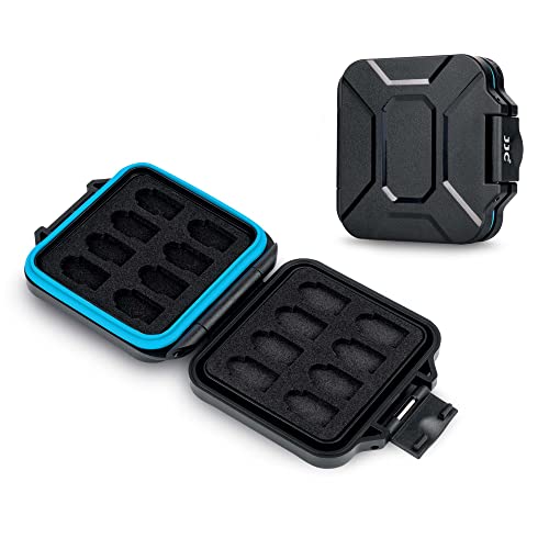 JJC Speicherkarten Hülle Schlanker Halter für 16 Micro SD Micro SDXC Micro SDHC TF Karten, Wasserbeständiger Stoßfest Tragbare MSD Card Aufbewahrungsbox Organizer JJC Speicherkarten Hülle Schlanker Halter für 16 Micro SD Micro SDXC Micro SDHC TF Karten, Wasserbeständiger Stoßfest Tragbare MSD Card Aufbewahrungsbox Organizer von JJC