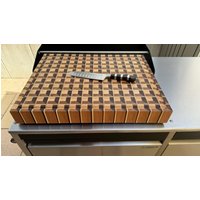 3D Stirnholz Schneidebrett Schokoladentafel/Maßanfertigung Wunschgröße - Kein Problem Robustes Hirnholz Atemberaubendes Design von JacobCuttingBoards
