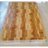 stirnholz Schneidebrett Esche/Maßanfertigung Wunschgröße - Kein Problem Atemberaubendes Holz Handmade Eyecatcher Hirnholz von JacobCuttingBoards