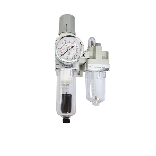 AC2010-02 AC2010-02D Pneumatische Luftfilter Druckregler Öl-Wasser-Separator Manuelle Entwässerung Versorgung Pumpe Kompressor Filter(Fiber And PC8-02,AC2010-02D) von JJCFGRDM