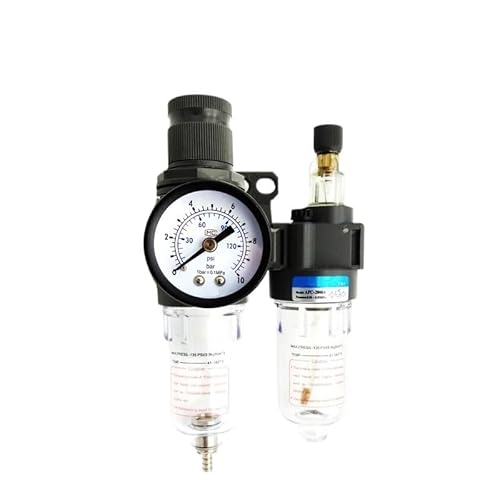 AFC2000 G1/4 Luftdruckregler Luft-Öl-Wasser-Abscheider Luftregler Luftaufbereitungseinheiten(Basic Type 1-4,PT Thread) von JJCFGRDM