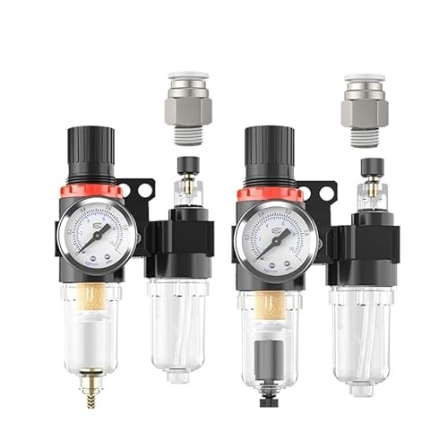 AFC2000 Luftkompressor Öl- und Wasserabscheider G1/4 Luftfilter dient zur Reduzierung des Druckventils Kommt mit Stecker(Blue) von JJCFGRDM