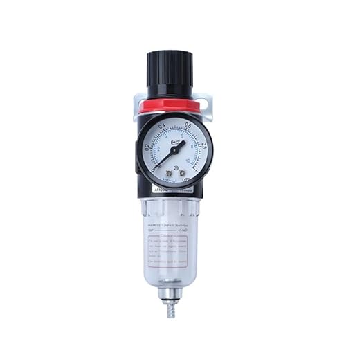 AFR-2000 1/4'' Luftfilterregler Kompressordruck Öl-Wasser-Trennmessgerät Ausstattung mit PC-Anschluss PM20 Schieberventil(AFR2000 PC10 W) von JJCFGRDM