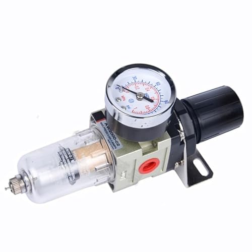 AW2000-02 1/4" Manueller automatischer pneumatischer Regelfilter Druckminderer Entwässerungsöl-Wasserabscheider Luftfilter(AW2000-02 Manual) von JJCFGRDM