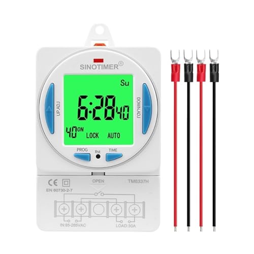 DIN-Schiene, digital, 40 Gruppen, Schule oder automatischer Glocken-Timer-Controller, 1–99 Sekunden Intervall, automatische Klingel-Zeitschaltuhr, AC 220 V DIN-Schiene, digital, 40 Gruppen, Schule oder automatischer Glocken-Timer-Controller, 1–99 Sekunden Intervall, automatische Klingel-Zeitschaltuhr, AC 220 V von JJCFGRDM